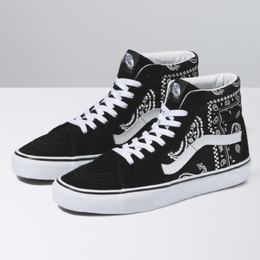 VANS: Чёрные кроссовки Sk8-Hi