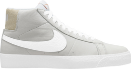 Nike: Серые кроссовки SB Blazer Mid