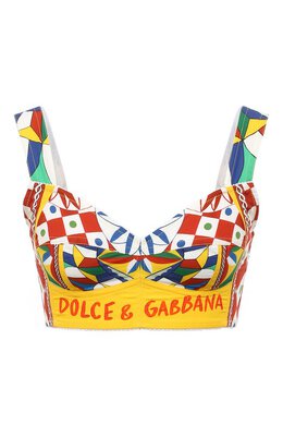 Dolce & Gabbana: Хлопковый топ 