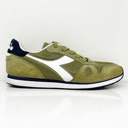 Diadora: Зелёные кроссовки Simple Run