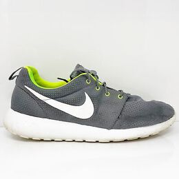 Nike: Серые кроссовки Roshe Run