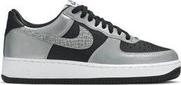 Nike: Серебристые кроссовки Air Force 1 Low