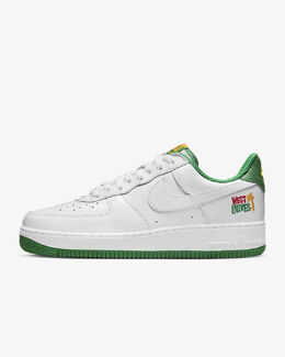 Nike: Белые кроссовки Air Force 1 Low Retro