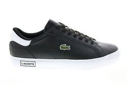 Lacoste: Чёрные кроссовки Powercourt