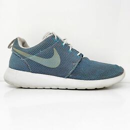 Nike: Синие кроссовки Roshe Run