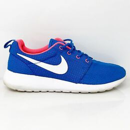 Nike: Синие кроссовки Roshe Run