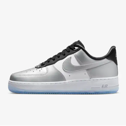 Nike: Голубые кроссовки Air Force 1