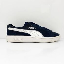 PUMA: Синие кроссовки Smash V2