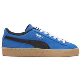 Puma: Голубые кроссовки Suede Classic