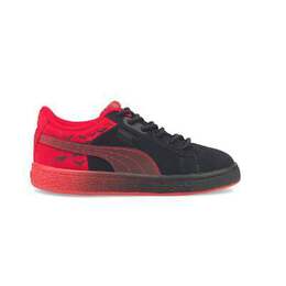 Puma: Чёрные кроссовки Suede Classic