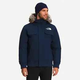 The North Face: Синий пуховик 