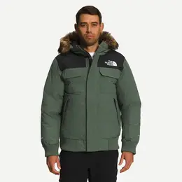 The North Face: Зелёный пуховик 