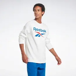 Reebok: Белый свитшот 