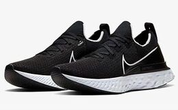 Nike: Чёрные кроссовки React Infinity Run Flyknit