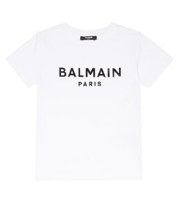 Balmain: Белая футболка 