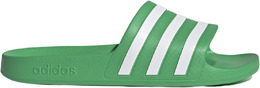 Adidas: Зелёные шлёпанцы Adilette Aqua