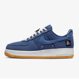 Nike: Синие кроссовки Air Force 1