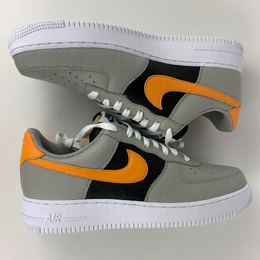 Nike: Серые кроссовки Air Force 1 Low