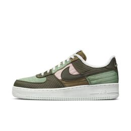 Nike: Зелёные кроссовки Air Force 1 Low