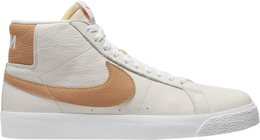 Nike: Светлые кроссовки SB Zoom Blazer Mid