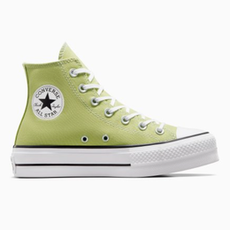 Converse: Зелёные туфли Chuck Taylor All Star Lift