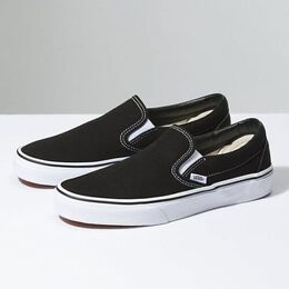 VANS: Чёрные кроссовки Classic Slip On