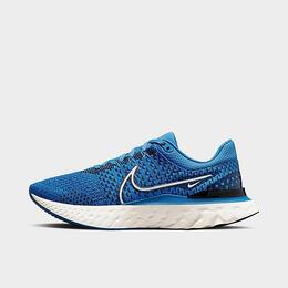 Nike: Синие кроссовки React Infinity Run Flyknit