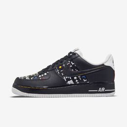 Nike: Чёрные кроссовки Air Force 1