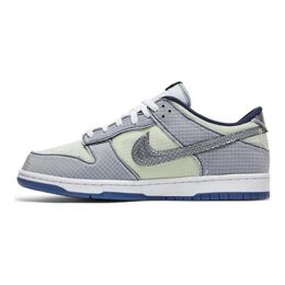 Nike: Синие кроссовки Dunk Low