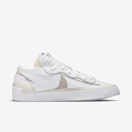 Nike: Белые кроссовки Blazer Low