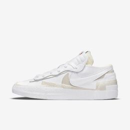 Nike: Белые кроссовки Blazer Low