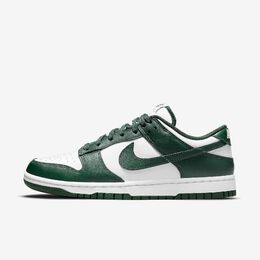 Nike: Зелёные кроссовки Dunk Low Retro