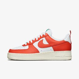 Nike: Оранжевые кроссовки Air Force 1