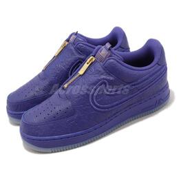 Nike: Голубые кроссовки Air Force 1 Low