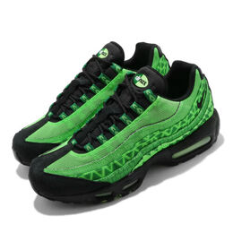 Nike: Зелёные кроссовки Air Max 95