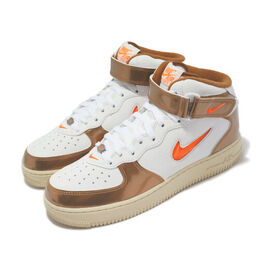 Nike: Коричневые кроссовки Air Force 1