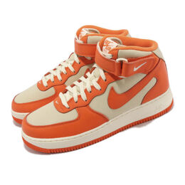 Nike: Оранжевые кроссовки Air Force 1