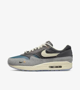 Nike: Серые кроссовки Air Max 1