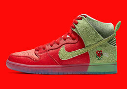 Nike: Красные кроссовки SB Dunk High