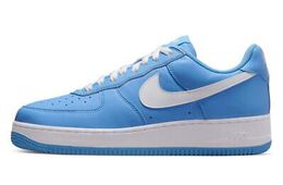 Nike: Голубые кроссовки Air Force 1 Low Retro