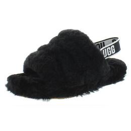 UGG: Чёрные угги Fluff Yeah