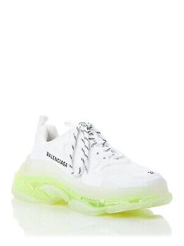 BALENCIAGA: Белые кроссовки Triple S