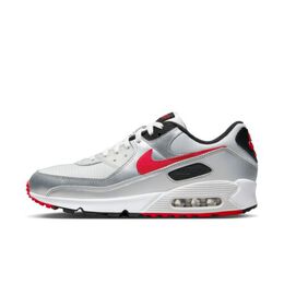 Nike: Серебристые кроссовки Air Max 90