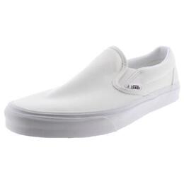 Vans: Белые кроссовки Classic Slip On