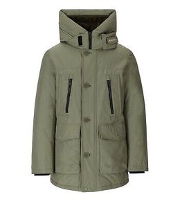 WOOLRICH: Зелёный пуховик Arctic