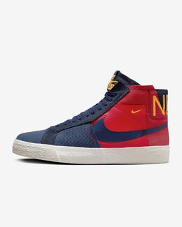 Nike: Красные кроссовки SB Zoom Blazer Mid