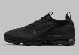 Nike: Чёрные кроссовки Air Vapormax 2021 Flyknit