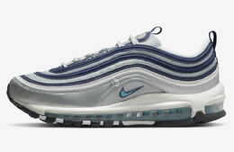 Nike: Серебристые кроссовки Air Max 97