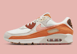 Nike: Бежевые кроссовки Air Max 90 SE