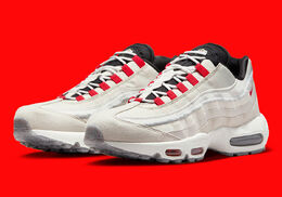 Nike: Светлые кроссовки Air Max 95 SE